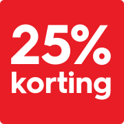 25%korting